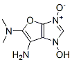 1H-Furo[2,3-d]imidazole-5,6-diamine,  1-hydroxy-N,N-dimethyl-,  3-oxide  (9CI) Structure