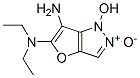 1H-Furo[3,2-c]pyrazole-5,6-diamine,  N,N-diethyl-1-hydroxy-,  2-oxide  (9CI)|