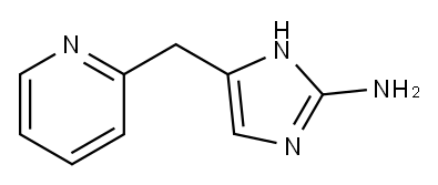 1H-Imidazol-2-amine,  5-(2-pyridinylmethyl)- Structure