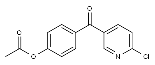 5-(4-ACETOXYBENZOYL)-2-CHLOROPYRIDINE Structure