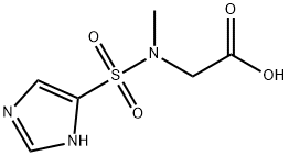 [(1H-imidazol-5-ylsulfonyl)(methyl)amino]acetic acid Structure
