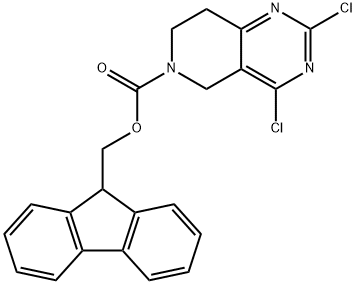 (9H-FLUOREN-9-YL)METHYL 2,4-DICHLORO-7,8-DIHYDROPYRIDO[4,3-D]PYRIMIDINE-6(5H)-CARBOXYLATE|N-FMOC-2,4-二氯-5,6,8-三氢吡啶并[3,4-D]嘧啶