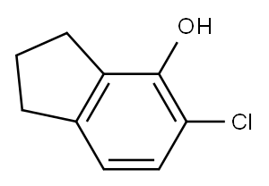 1H-Inden-4-ol,  5-chloro-2,3-dihydro- Structure
