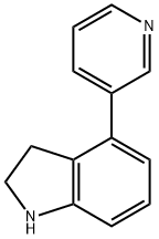 1H-Indole,2,3-dihydro-4-(3-pyridinyl)- Structure