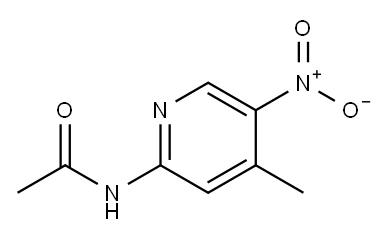 2-ACETAMIDO-5-NITRO-4-PICOLINE Structure