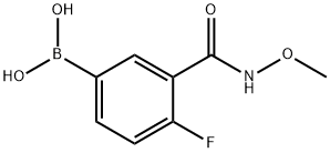 4-FLUORO-3-[(METHOXYAMINO)CARBONYL]BENZENEBORONIC ACID 98 price.