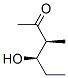 2-Hexanone, 4-hydroxy-3-methyl-, (R*,S*)- (9CI) Structure