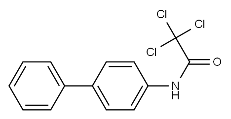 AcetaMide, N-[1,1'-biphenyl]-4-yl-2,2,2-trichloro- Structure