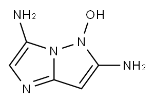 5H-Imidazo[1,2-b]pyrazole-3,6-diamine,  5-hydroxy-|