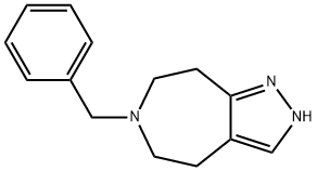 2,4,5,6,7,8-HEXAHYDRO-6-(PHENYLMETHYL)- PYRAZOLO[3,4-D]AZEPINE Structure
