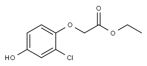 Acetic acid, (2-chloro-4-hydroxyphenoxy)-, ethyl ester Structure