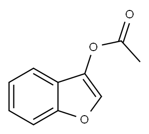 3-Acetoxybenzofuran Structure