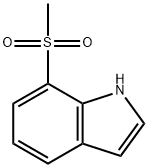 1H-Indole, 7-(Methylsulfonyl)- Structure