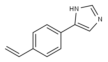 1H-Imidazole,  5-(4-ethenylphenyl)- Structure
