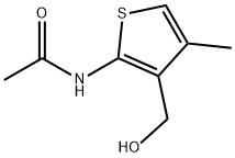 Acetamide,  N-[3-(hydroxymethyl)-4-methyl-2-thienyl]- Structure