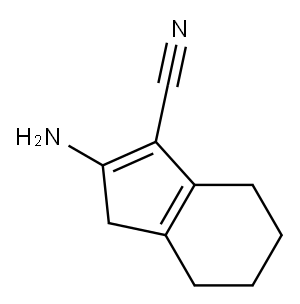 1H-Indene-3-carbonitrile,  2-amino-4,5,6,7-tetrahydro- Structure