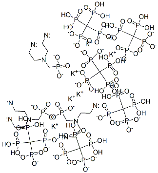 hexapotassium tetrahydrogen [[(phosphonatomethyl)imino]bis[ethane-2,1-diylnitrilobis(methylene)]]tetrakisphosphonate|