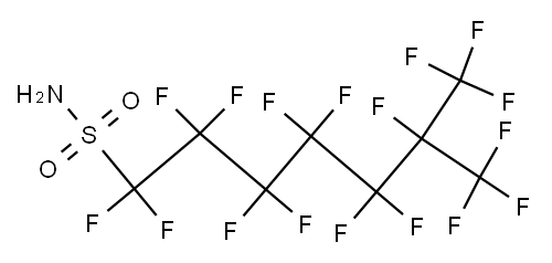 heptadecafluoroisooctanesulphonamide Structure