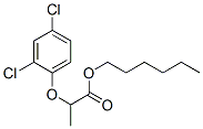 hexyl 2-(2,4-dichlorophenoxy)propionate 结构式