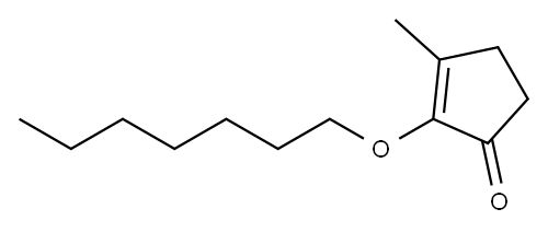 2-(heptyloxy)-3-methylcyclopent-2-en-1-one Structure