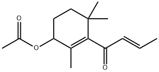 (2E)-1-[3-(Acetyloxy)-2,6,6-trimethyl-1-cyclohexen-1-yl]-2-buten-1-one Struktur