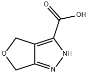 4H-Furo[3,4-c]pyrazole-3-carboxylic  acid,  2,6-dihydro- Structure