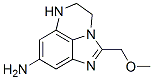 4H-Imidazo[1,5,4-de]quinoxalin-8-amine,  5,6-dihydro-2-(methoxymethyl)- Structure