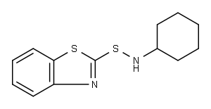 N-Cyclohexyl-2-benzothiazolesulfenamide  Struktur