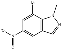1H-Indazole, 7-broMo-1-Methyl-5-nitro- Structure