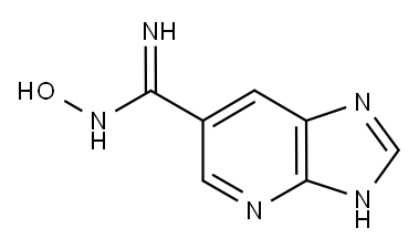 3H-Imidazo[4,5-b]pyridine-6-carboximidamide,  N-hydroxy- Structure