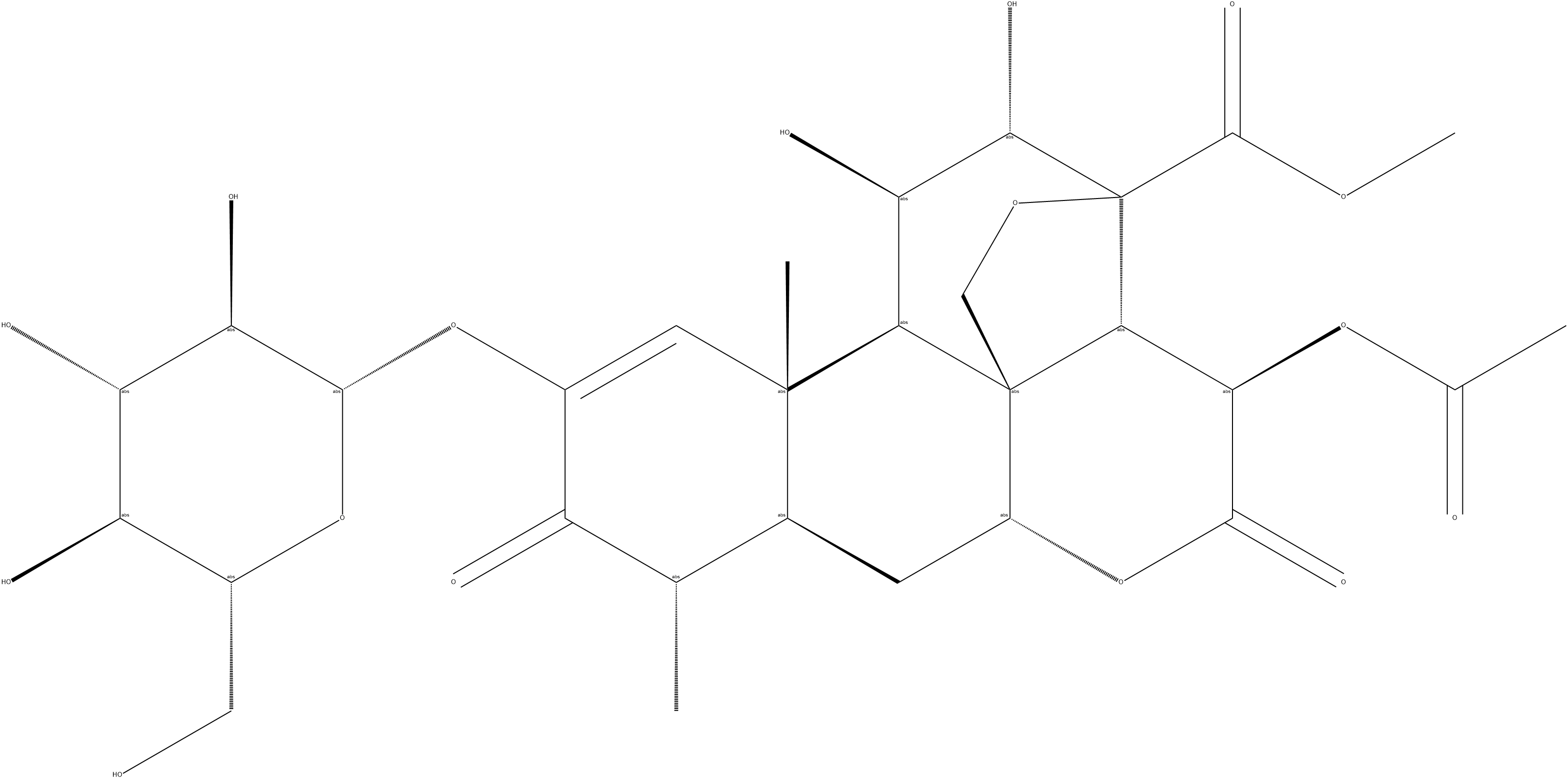 鸦胆子苷F, 95258-11-0, 结构式