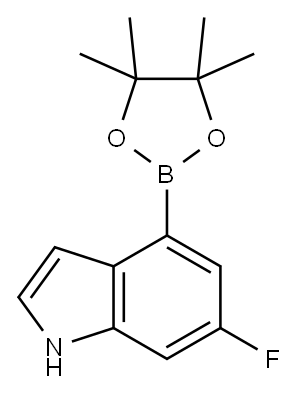 1H-Indole, 6-fluoro-4-(4,4,5,5-tetraMethyl-1,3,2-dioxaborolan-2-yl)-|6-氟-4-(4,4,5,5-四甲基-1,3,2-二氧硼杂环戊烷-2-基)-1H-吲哚