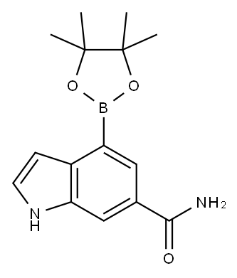 1H-Indole-6-carboxaMide, 4-(4,4,5,5-tetraMethyl-1,3,2-dioxaborolan-2-yl)-|