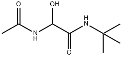 Acetamide,  2-(acetylamino)-N-(1,1-dimethylethyl)-2-hydroxy- Structure