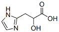 1H-Imidazole-2-propanoic  acid,  -alpha--hydroxy- Structure