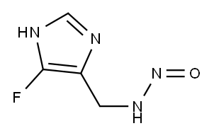 1H-Imidazole-4-methanamine,  5-fluoro-N-nitroso- Structure
