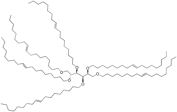 1,2,3,4,5,6-hexa-O-octadec-9-en-1-yl-D-glucitol Structure