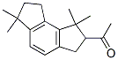 1-(1,2,3,6,7,8-hexahydro-1,1,6,6-tetramethyl-as-indacenyl)ethanone Structure