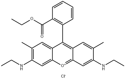 9-(2-(Ethoxycarbonyl)phenyl)-3,6-bis(ethylamino)-2,7-dimethylxanthyliumchlorid