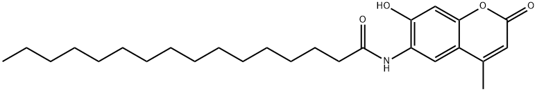 6-Hexadecanoylamido-4-methylumbelliferone Structure