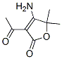 2(5H)-Furanone, 3-acetyl-4-amino-5,5-dimethyl- (9CI) Structure