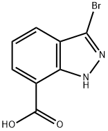 1H-INDAZOLE-7-CARBOXYLIC ACID, 3-BROMO- Structure
