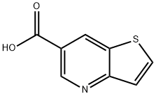 チエノ[3,2-B]ピリジン-6-カルボン酸 化学構造式