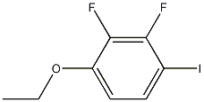 1-ethoxy-2,3-difluoro-4-iodobenzene Struktur