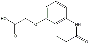 Acetic acid, ((1,2,3,4-tetrahydro-2-oxo-5-quinolinyl)oxy)- Structure