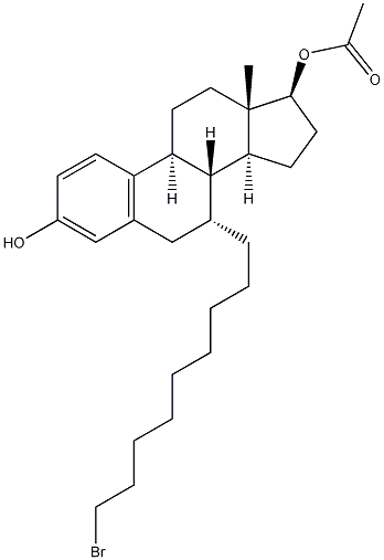 (7a,17b)-7-(9-Bromononyl)-estra-1,3,5(10)-triene-3,17-diol 17-acetate|(7A,17B)- 7-(9-溴壬基)雌甾-1,3,5(10)-三烯-3,17-二醇 17-醋酸酯