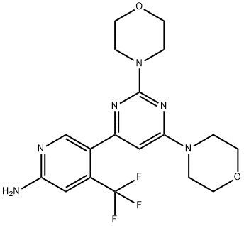 NVP-BKM120 化学構造式
