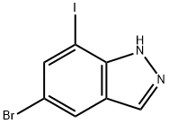 1H-Indazole, 5-bromo-7-iodo- Structure