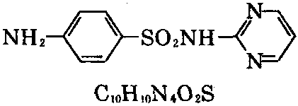 磺胺嘧啶 结构式