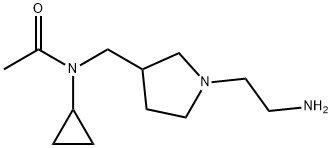 N-[1-(2-AMino-ethyl)-pyrrolidin-3-ylMethyl]-N-cyclopropyl-acetaMide Struktur